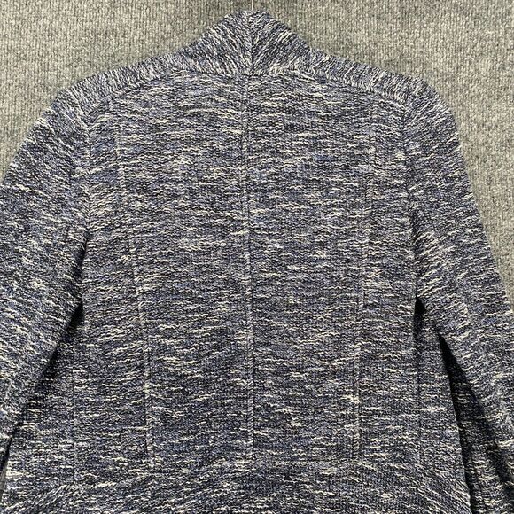 Vince Blazer Jacket Womens S Blue Tweed Drape Open Front Ladies Office Classic - Picture 5 of 9